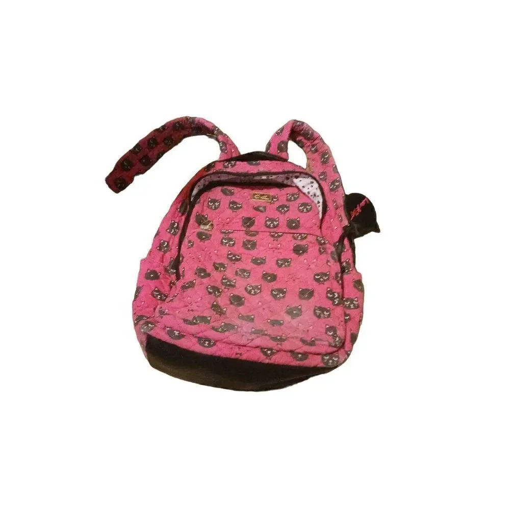 Betsy Johnson black cat backpack